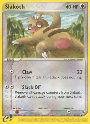 Slakoth 045/109 [Ruby and Sapphire]  - Reverse Holofoil