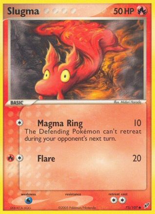Slugma 075/107 [Deoxys]  - Reverse Holofoil