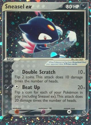 Sneasel ex 103/109 [Ruby and Sapphire]  - Holofoil