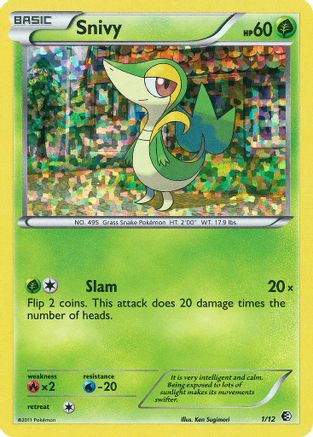 Snivy 001/12 [McDonalds Promos 2011]  - Holofoil