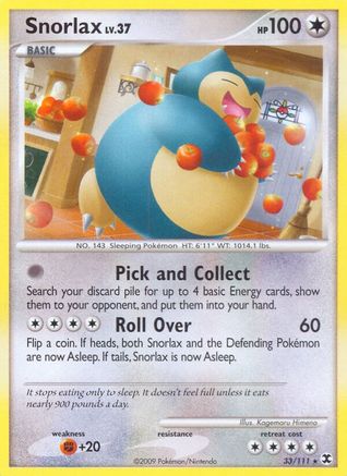 Snorlax (33) 033/111 [Rising Rivals]