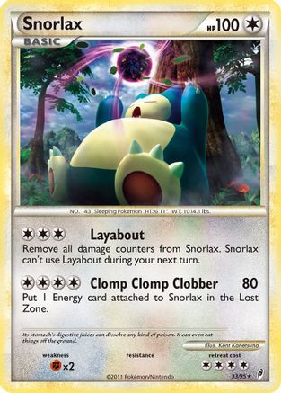 Snorlax 033/95 [Call of Legends]  - Reverse Holofoil