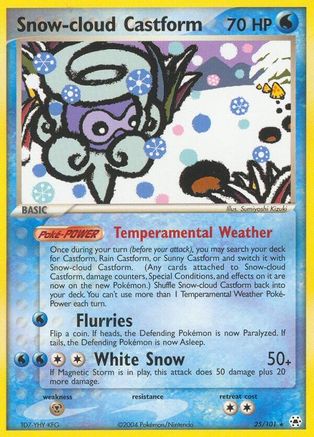 Snow-cloud Castform 025 [Hidden Legends]