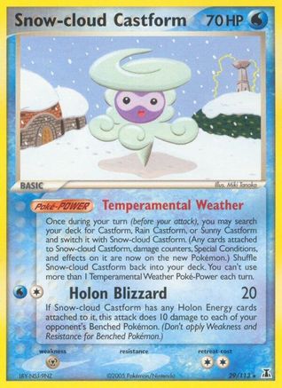 Snow-cloud Castform 029 [Delta Species]