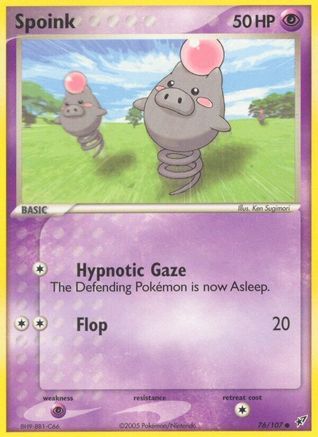 Spoink 076/107 [Deoxys]  - Reverse Holofoil