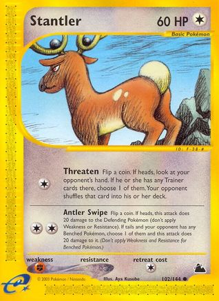 Stantler 102 [Skyridge]  - Reverse Holofoil