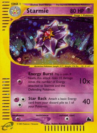 Starmie (H28) H28 [Skyridge]  - Holofoil