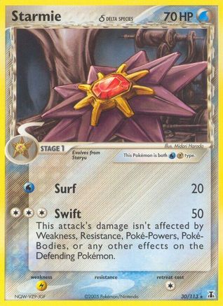 Starmie 030/113 [Delta Species]  - Reverse Holofoil