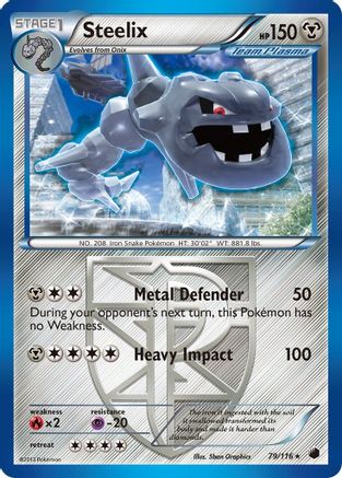 Steelix (Team Plasma) 079 [Plasma Freeze]  - Reverse Holofoil