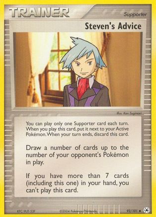 Steven's Advice 092/101 [Hidden Legends]  - Reverse Holofoil