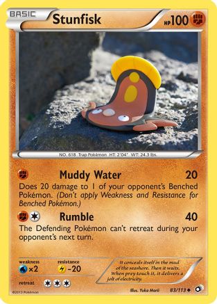 Stunfisk 083/113 [Legendary Treasures]  - Reverse Holofoil