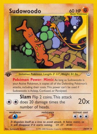 Sudowoodo 026/64 [Neo Revelation]  - 1st Edition