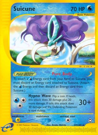Suicune 037 [Aquapolis]  - Reverse Holofoil