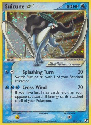 Suicune Star 115 [Unseen Forces]  - Holofoil
