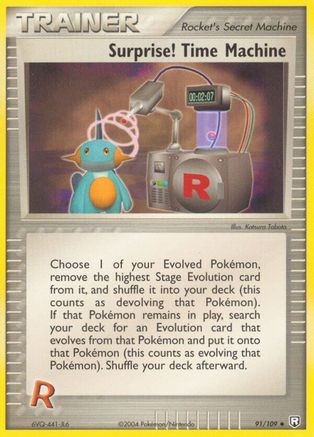 Surprise! Time Machine 091 [Team Rocket Returns]  - Reverse Holofoil