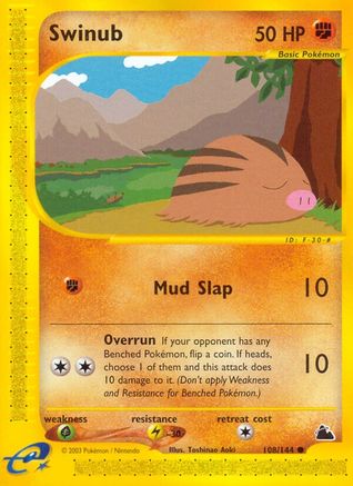 Swinub (108) 108 [Skyridge]  - Reverse Holofoil