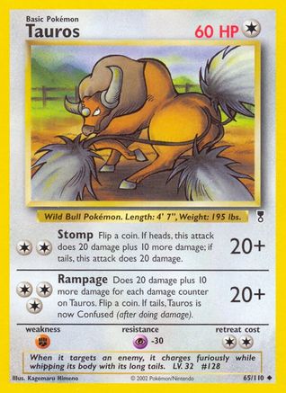 Tauros 065 [Legendary Collection]  - Reverse Holofoil