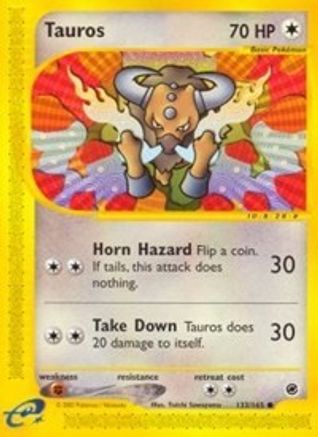 Tauros 133 [Expedition]  - Reverse Holofoil