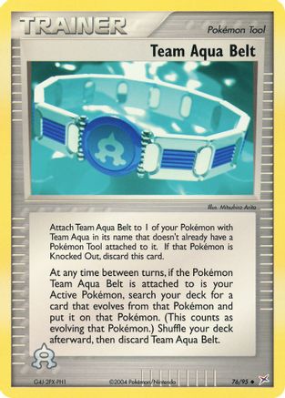 Team Aqua Belt 076 [Team Magma vs Team Aqua]  - Reverse Holofoil