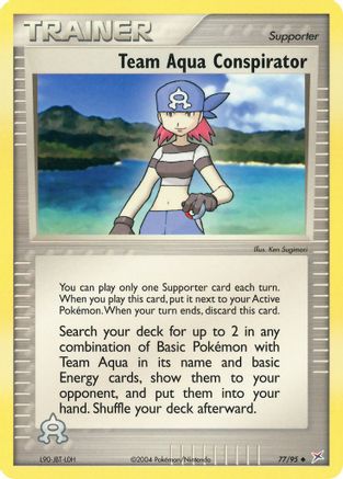Team Aqua Conspirator 077 [Team Magma vs Team Aqua]  - Reverse Holofoil