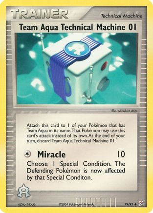 Team Aqua Technical Machine 01 079 [Team Magma vs Team Aqua]  - Reverse Holofoil