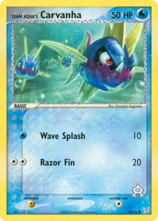 Team Aqua's Carvanha 048/95 [Team Magma vs Team Aqua]