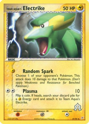 Team Aqua's Electrike 027/95 [Team Magma vs Team Aqua]