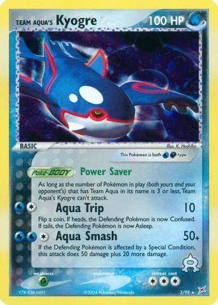 Team Aqua's Kyogre 003 [Team Magma vs Team Aqua]  - Reverse Holofoil
