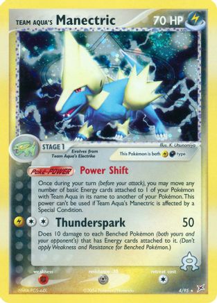 Team Aqua's Manectric 004/95 [Team Magma vs Team Aqua]  - Holofoil
