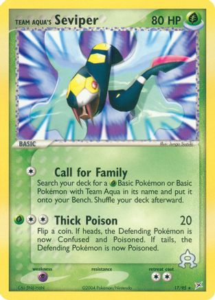 Team Aqua's Seviper 017 [Team Magma vs Team Aqua]  - Reverse Holofoil