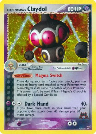 Team Magma's Claydol 008/95 [Team Magma vs Team Aqua]  - Reverse Holofoil