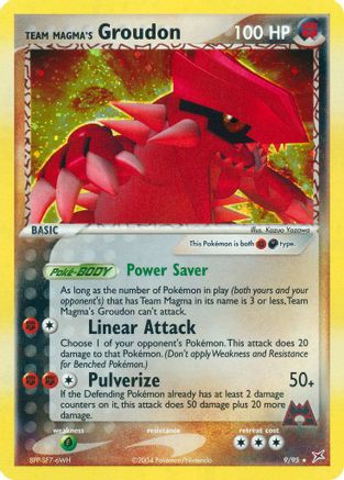 Team Magma's Groudon 009 [Team Magma vs Team Aqua]  - Holofoil