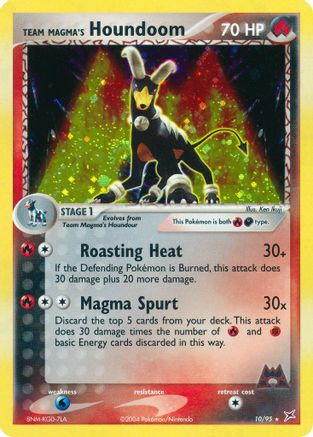 Team Magma's Houndoom 010/95 [Team Magma vs Team Aqua]  - Holofoil