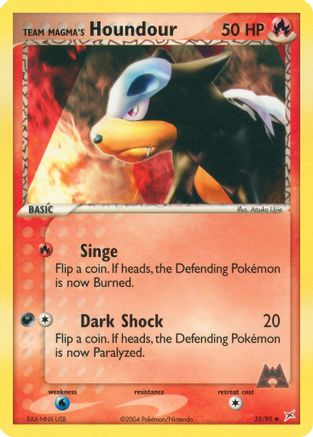 Team Magma's Houndour 035/95 [Team Magma vs Team Aqua]  - Reverse Holofoil