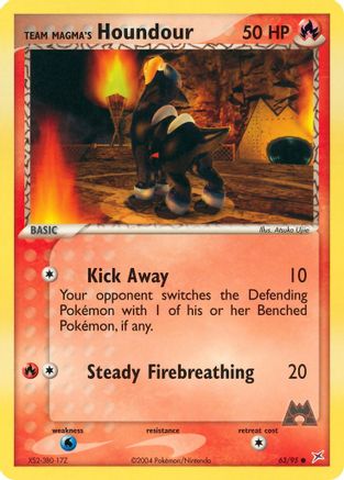 Team Magma's Houndour 063/95 [Team Magma vs Team Aqua]  - Reverse Holofoil