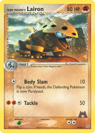 Team Magma's Lairon 020/95 [Team Magma vs Team Aqua]  - Reverse Holofoil