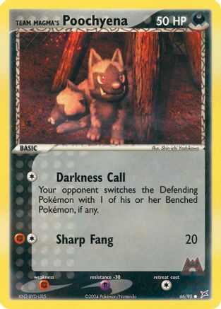 Team Magma's Poochyena 066/95 [Team Magma vs Team Aqua]  - Reverse Holofoil