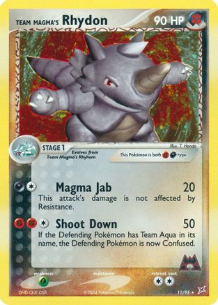 Team Magma's Rhydon 011/95 [Team Magma vs Team Aqua]  - Holofoil