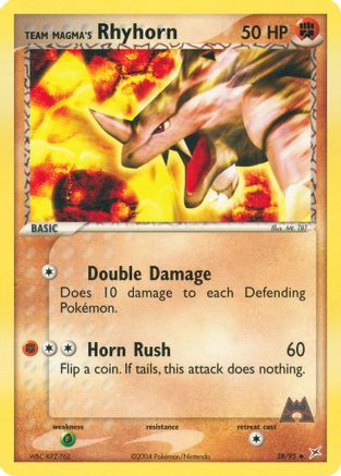Team Magma's Rhyhorn 038/95 [Team Magma vs Team Aqua]  - Reverse Holofoil