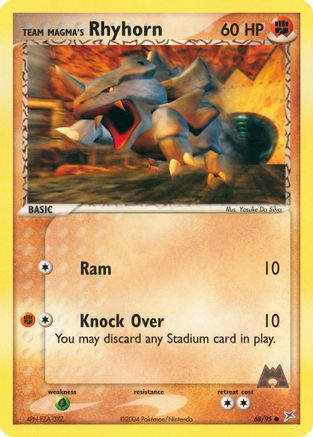 Team Magma's Rhyhorn 068/95 [Team Magma vs Team Aqua]