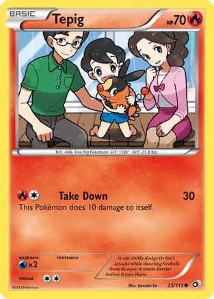 Tepig 025/113 [Legendary Treasures]  - Reverse Holofoil