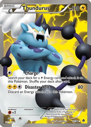 Thundurus (97 Full Art) 097/98 [Emerging Powers]  - Holofoil