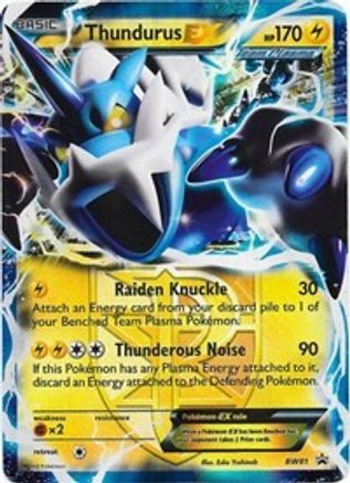 Thundurus EX (Team Plasma) BW81 [Black and White Promos]  - Holofoil