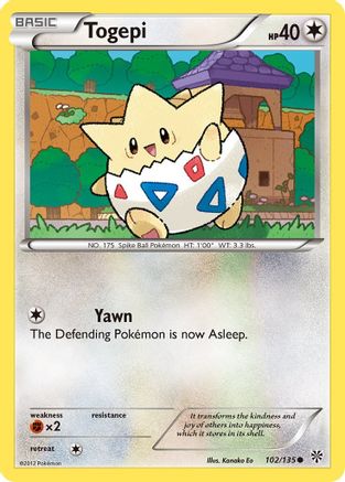 Togepi 102/135 [Plasma Storm]