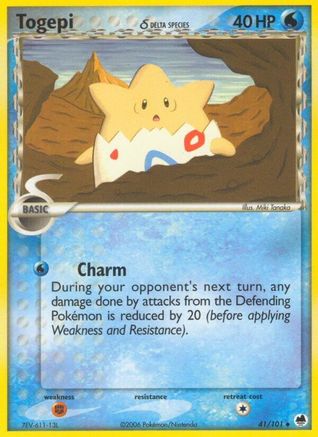Togepi (Delta Species) 041 [Dragon Frontiers]  - Reverse Holofoil