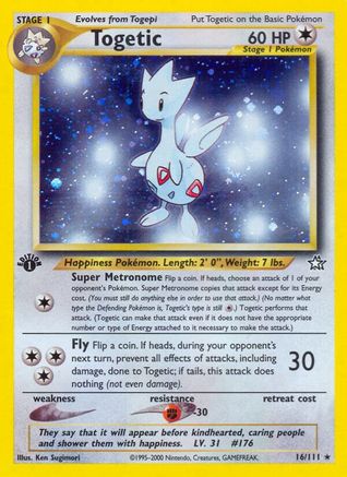 Togetic 016/111 [Neo Genesis]  - 1st Edition Holofoil