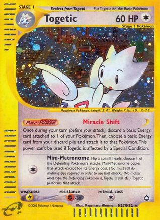 Togetic (H27) H27 [Aquapolis]  - Holofoil