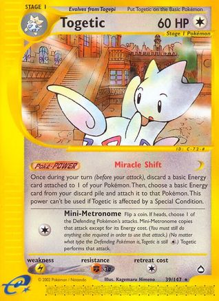 Togetic 039 [Aquapolis]  - Reverse Holofoil