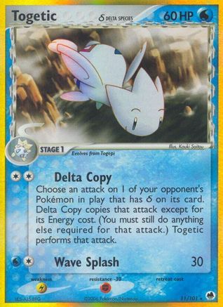 Togetic (Delta Species) 011/101 [Dragon Frontiers]  - Reverse Holofoil