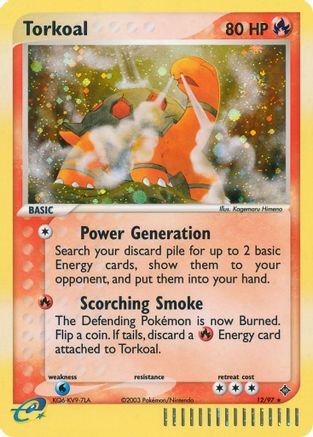 Torkoal 012 [Dragon]  - Holofoil